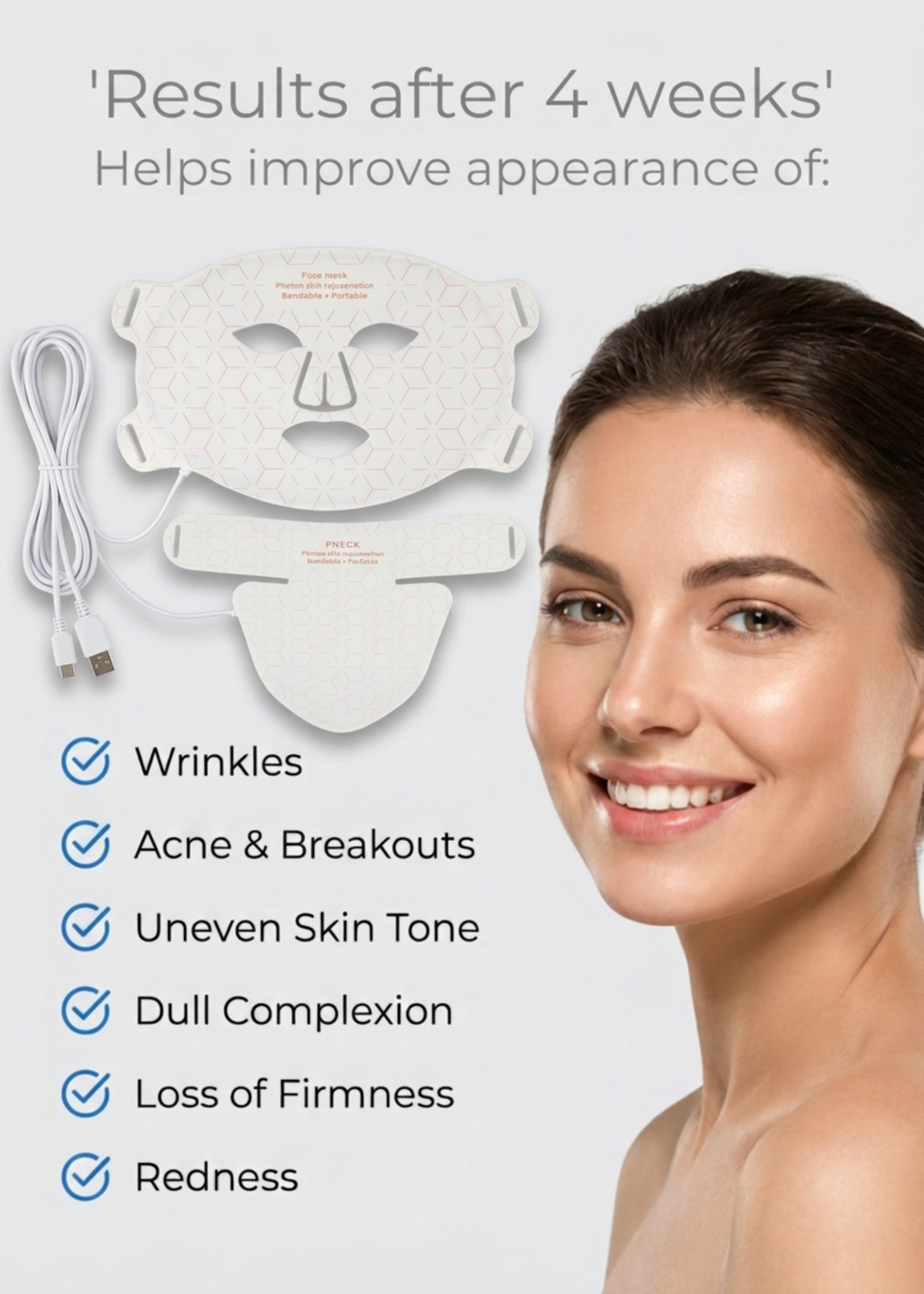 LED Skin Rejuvenation Mask & Neck